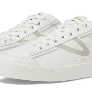 Tretorn Cream and Gray Athletic Sneakers